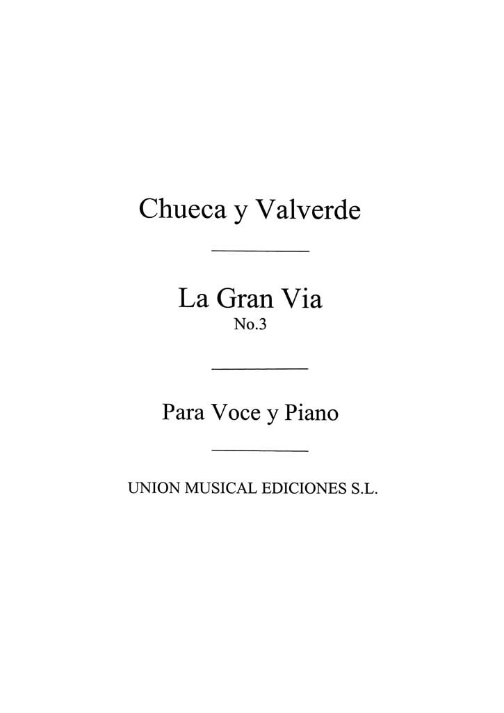La Gran Via No. 3 Tango De La Menegilda